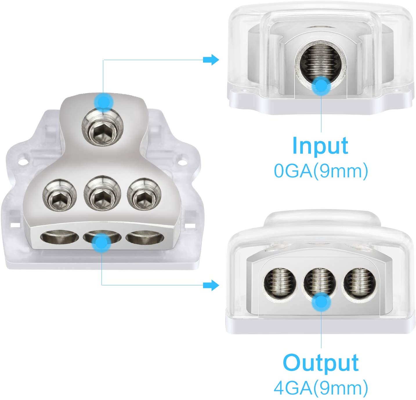 LT-DB04 1/0 3-Way Power Distribution Block