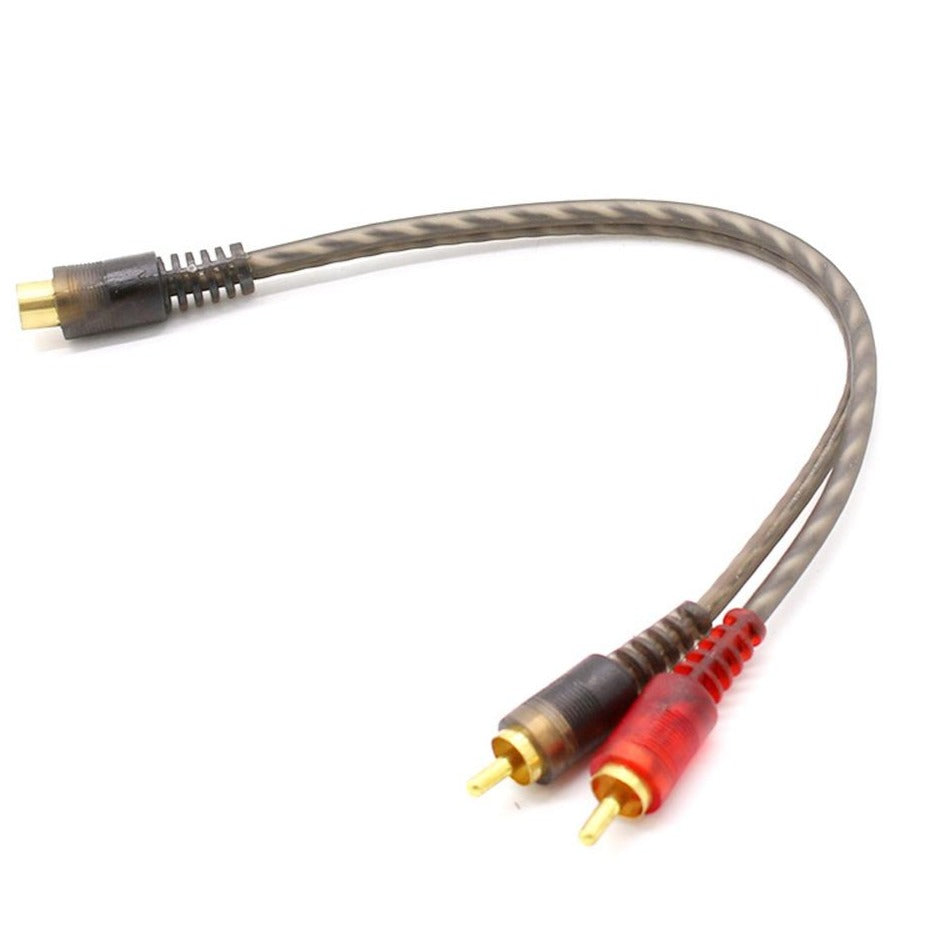 LT-RCA1F2M Female To Two Male RCA Cable (2-Pack)