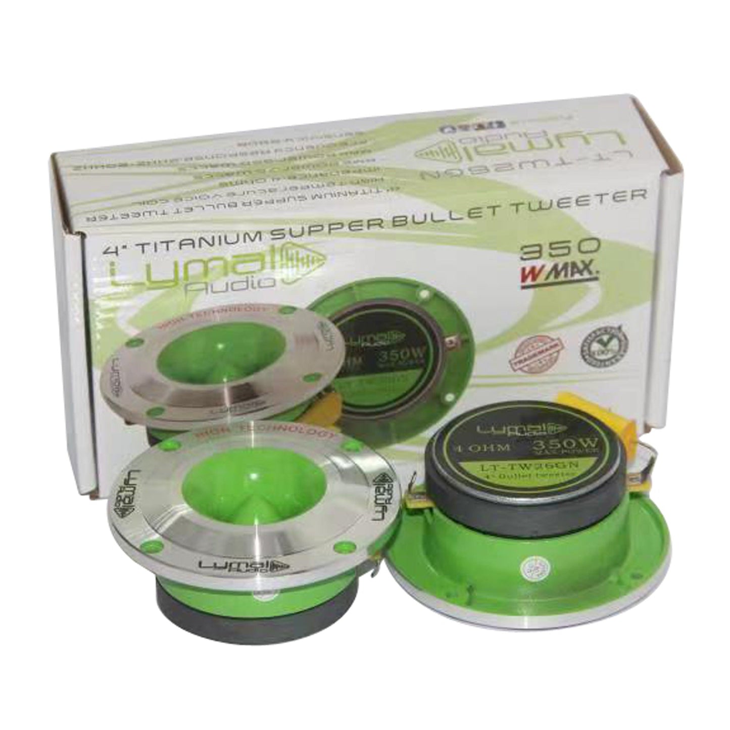 LT-TW26GN PRO Bullet 3.75″ Super Tweeters Green