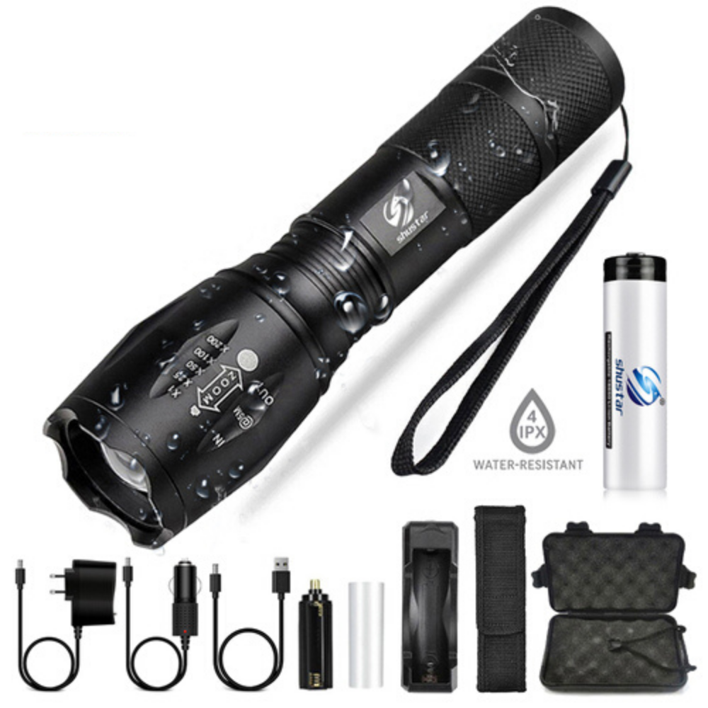 Led flashlight Ultra Bright torch T6/L2/V6 Camping