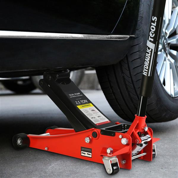 2.5 Ton Hydraulic Low Profile Aluminum And Steel Racing Floor Jack