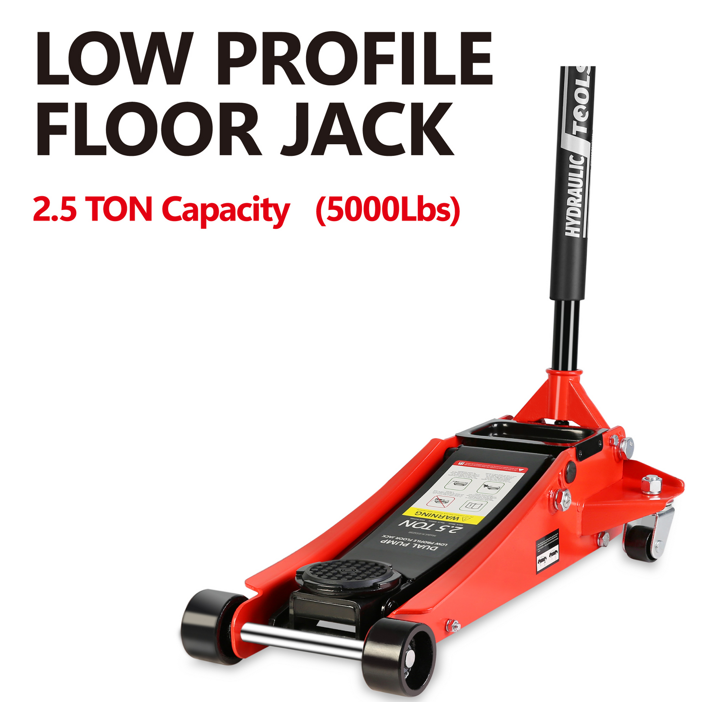 2.5 Ton Hydraulic Low Profile Aluminum And Steel Racing Floor Jack